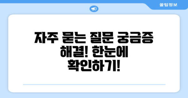 자주 묻는 질문