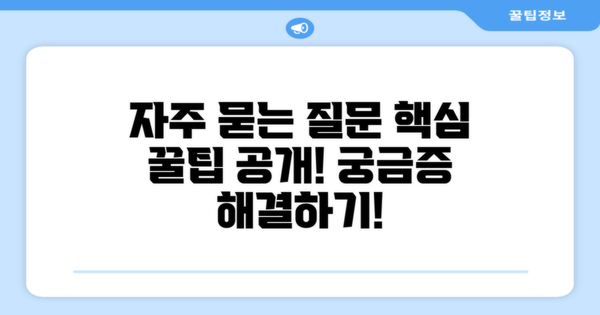 자주 묻는 질문