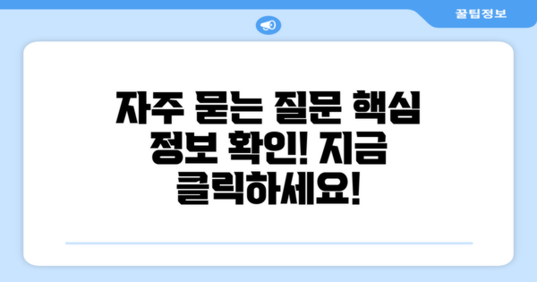 자주 묻는 질문