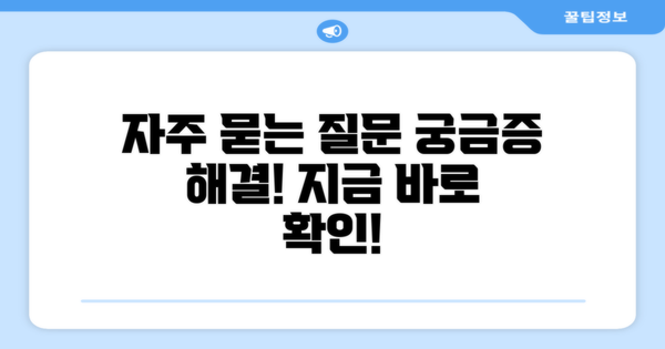 자주 묻는 질문