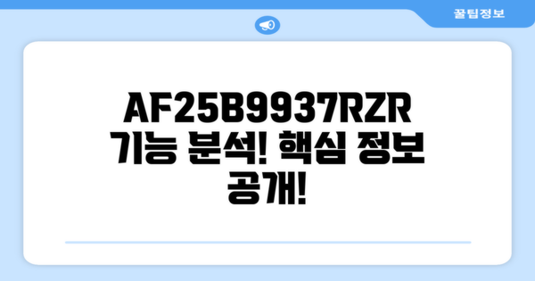 AF25B9937RZR 기능 분석
