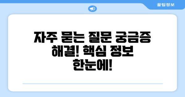 자주 묻는 질문