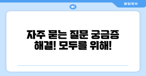 자주 묻는 질문